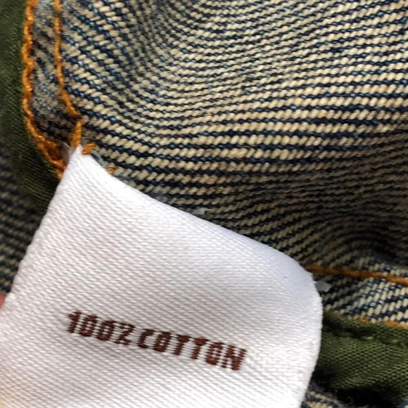 Hollister Skull Embroidered Distressed Jean Vest - Picture 9 of 10